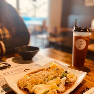 a plate of food on a table