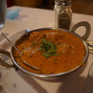 a bowl of indian food