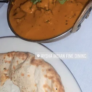 Chicken Tikka Masala Aloo Naan