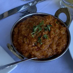 a plate of food on a table