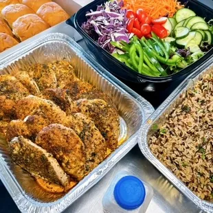 Chicken with Wild Rice Buffet