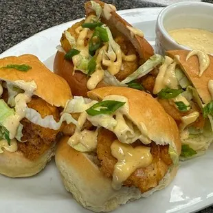 Shrimp Po Boy Sliders