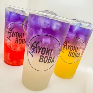Butterfly Ombré lemonade