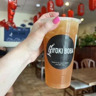 Grapefruit green tea