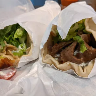 Chicken Gyro  and Lamb &amp; Beef Gyro