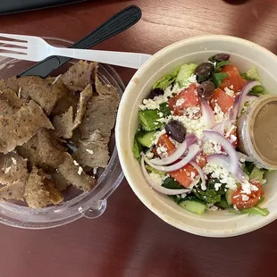 Gyros Tray  Greek Salad