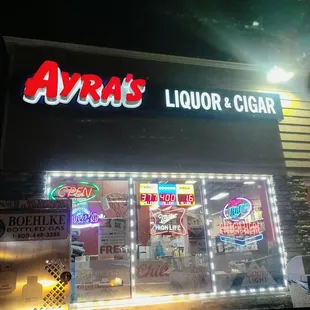 the front of the store