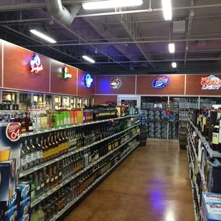 the inside of a store