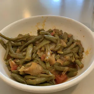 Stewed green beans