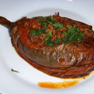 Lamb Stuffed Eggplant