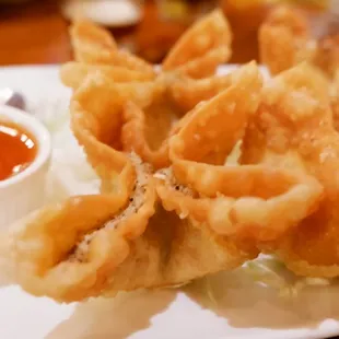 a plate of fried food