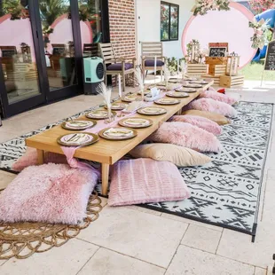 Our partners picnic set up