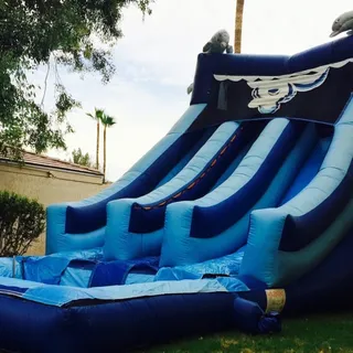 20' ft Double line with pool Water Slide