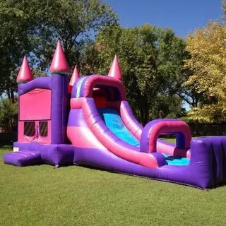 Modular Pink Water Slide Combo