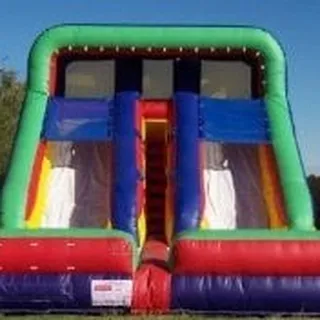 18 ft Double line Double pool Water Slide