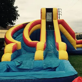 17ft Helix double lane water slide