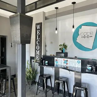the interior of a restaurant