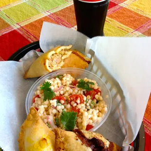 The $8.00 Pie salad and mini sweet combo!