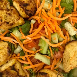 Chicken Kabob with salad