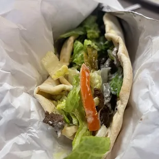 Beef Shawarma Wrap