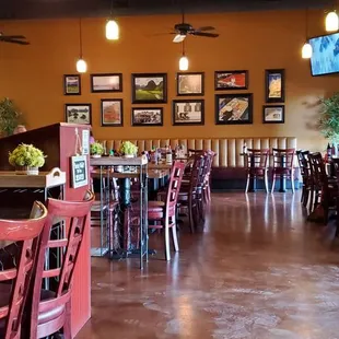 the dining area