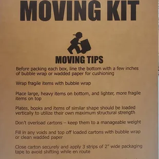 Moving Supplies, Bubble Wrap, Locks, Box Tape, Markers