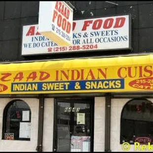 the front of a restaurant