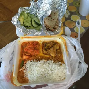 goat and chicken combo