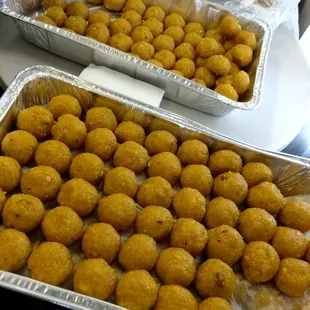 Pre-orderd 30 pounds ($8/pound) of laddu which is soft sweet snack made of minced dough, sugar and spices like cardamom. Everyone loved it!