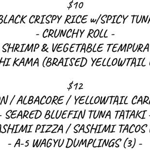 Happy hour 5-7Pm  everyday bar top only.