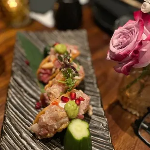 Truffle Sashimi Tacos