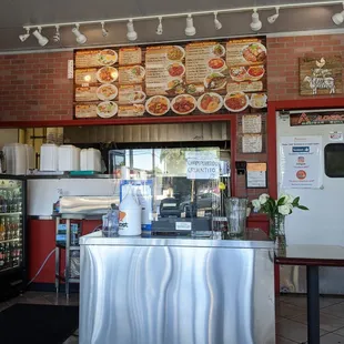 a view of the counter