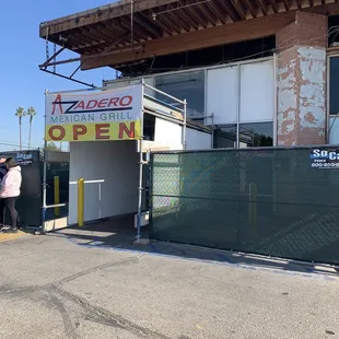 Exterior under construction