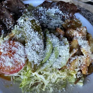 Enchiladas Michoacanas cesina