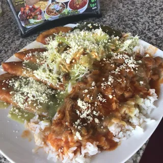 Morisqueta con tacos dorados