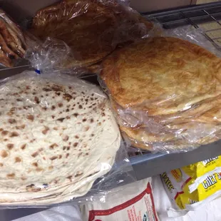 Fresh baked bread in the back bakery