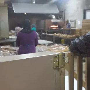 Ladies making bread!