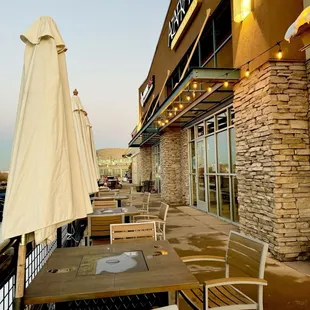  patio with tables and chairs