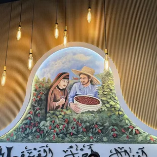 Indoor aesthetic of coffee shop