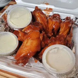 Mild Buffalo Wings. Good, but a little on the sweet side.