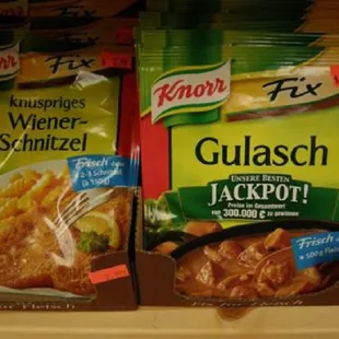 two packages of gulasch