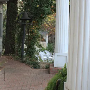Wedding bell and columns