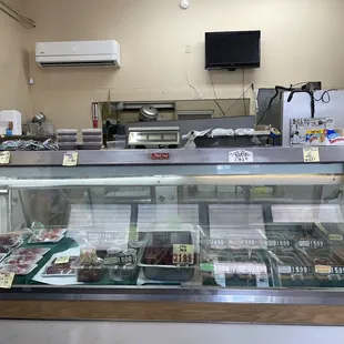 a view of a display case