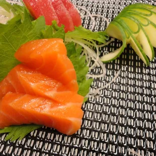 Salmon sashimi