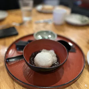 Mochi and red bean