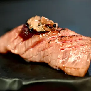 Miyazaki A5 Wagyu torched with truffle