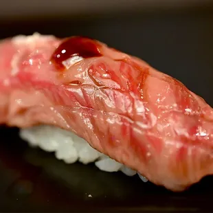 Wagyu beef nigiri