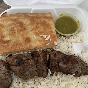 I ordered chicken but got beef instead. It was still good nonetheless!