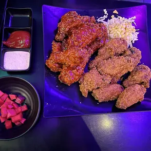 1/11/2024 Combo (wings drumsticks): hot &amp; sweet + soy garlic