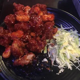 Hot and Sweet Rice Cake Skewers